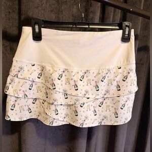 Lucky in Love Champagne Tennis Skirt